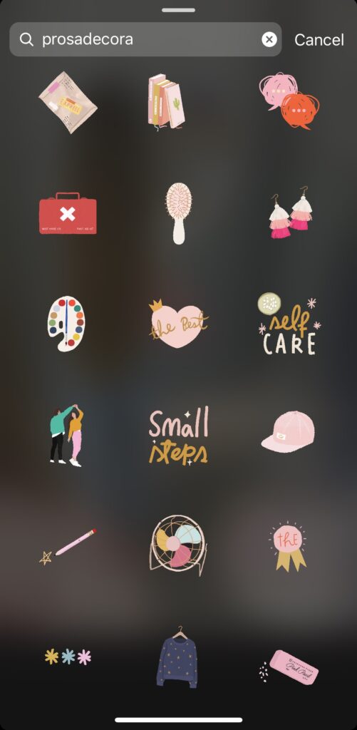 instagram story gif stickers